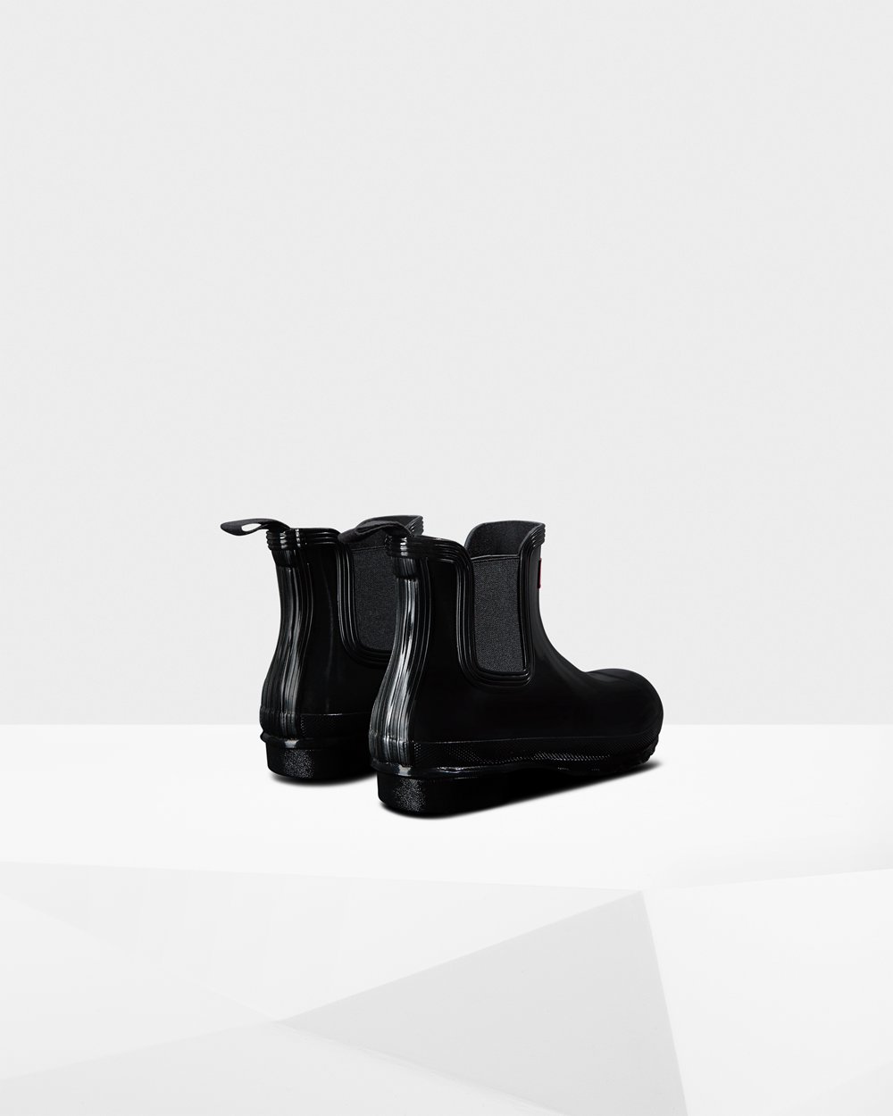 Botas Chelsea Hunter Mujer - Original Gloss - Negros - FBDUCES-42